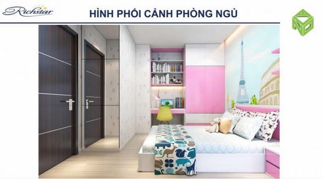 Phòng ngủ ấm áp tại Căn Hộ Richstar Tân Phú
