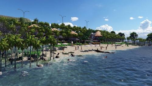 bãi biển riêng của dự án Apec Mandala Wyndham Mũi Né
